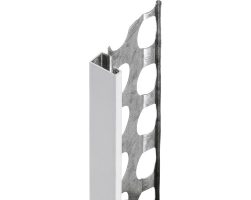 CATNIC Putzabschlussprofil Stahl verzinkt mit PVC Nase für
