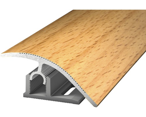 Anpassungsprofil PROFI-TEC MASTER Alu buche 47x900mm Bodenprofil mit Holzdekor