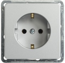 Schuko Steckdose mit quadratischer Blende