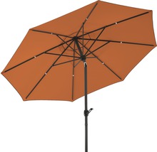 Geöffneter Gartenschirm mit Metallgestell