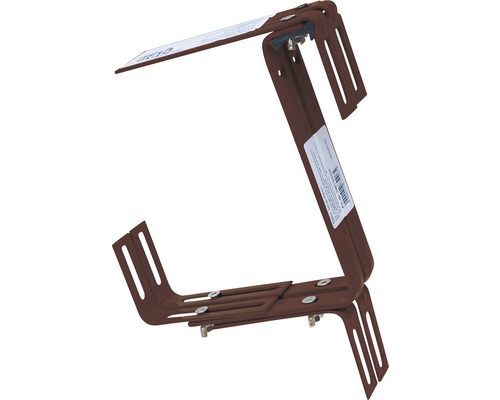 Blumenkastenhalter geli Typ C 3-fach verstellbar für Geländer braun Verstellbare Dachziegelhalterung aus Metall