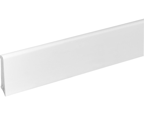 Weiße Fußleiste