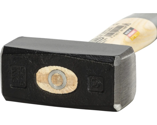 Hammer mit Holzgriff, geschmiedetem Stahlkopf und DIN 6475 Norm