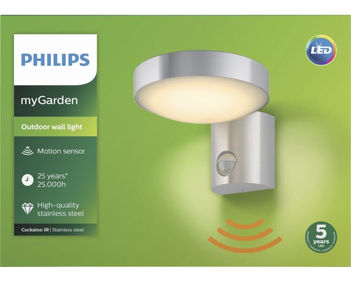 Philips MyGarden Außenwandleuchte mit Bewegungssensor