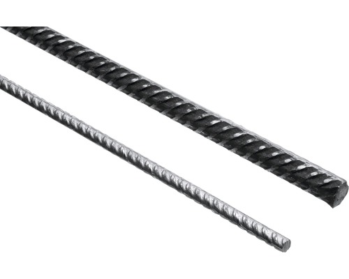 Zwei Bewehrungsstäbe aus Stahl