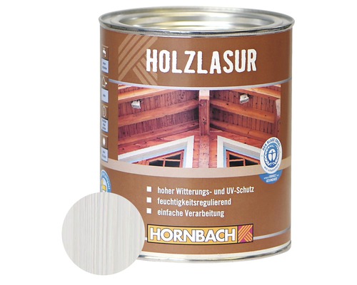 HORNBACH Holzlasur weiß 750 ml-0