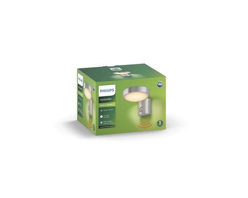 Philips myGarden Außenwandleuchte mit Bewegungssensor in der Verpackung