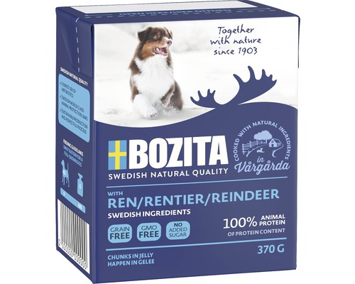Bozita Hundefutter mit Rentier Geschmack, 370 Gramm