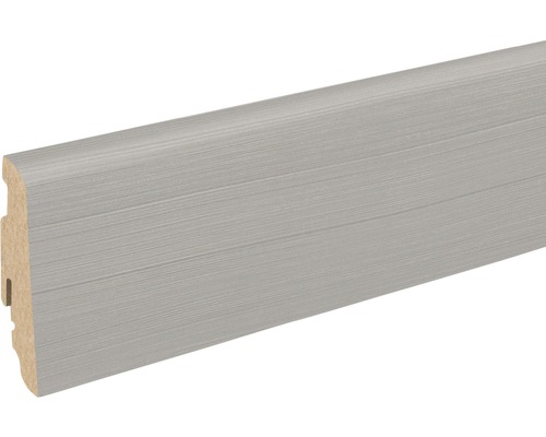 SKANDOR Sockelleiste Shufflewood grau FOKI193 FU60L 19 x 58 x 2400 mm Fußleiste aus Holz