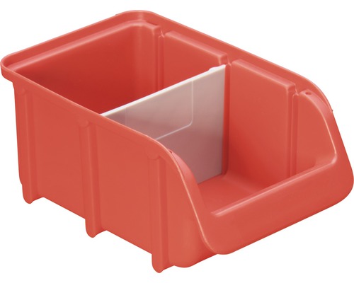 Kunststoff-Lagerbox mit Trennwand