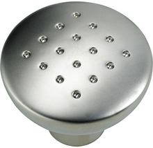 Möbelknopf Zinkdruckguss vernickelt ØxH 33/27,5 mm