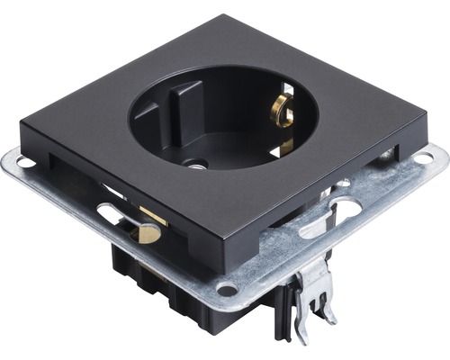 Steckdoseneinsatz mit Metallrahmen