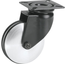 Lenkrolle mit Stahlrad und Anschraubplatte