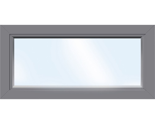 Kunststofffenster Festverglasung ARON Basic weiß/anthrazit 750x400 mm (nicht öffenbar)