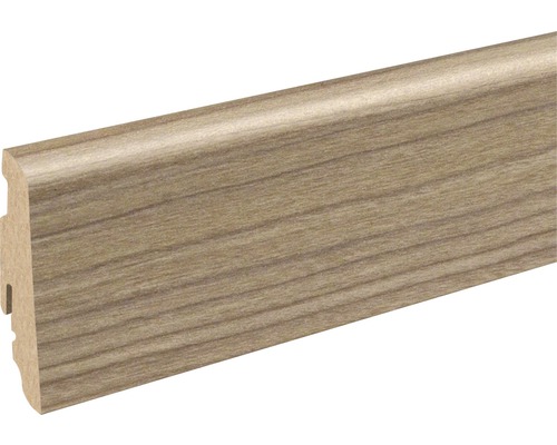SKANDOR Sockelleiste New York Loft FU60L 19 x 58 x 2400 mm Sockelleiste mit Holzdekor