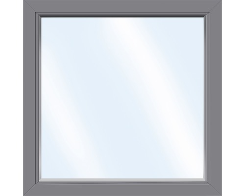 Kunststofffenster Festverglasung ARON Basic weiß/anthrazit 800x800 mm (nicht öffenbar)