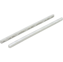 Schubladenschiene Kunststoff 385 mm weiß 2 Stück