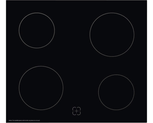 Glaskeramikkochfeld mit vier Kochzonen