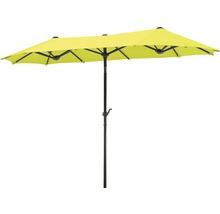 Rechteckiger Sonnenschirm mit schwarzem Gestell