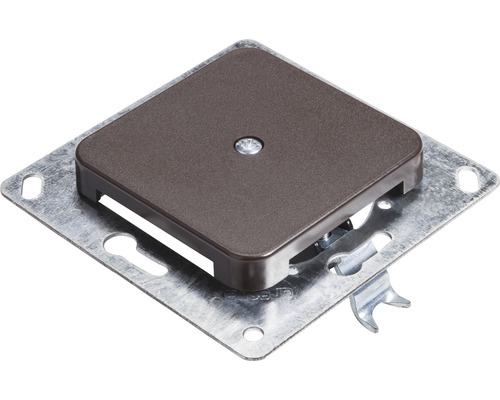 Möbelverbinder mit quadratischer Abdeckung und Montageplatte