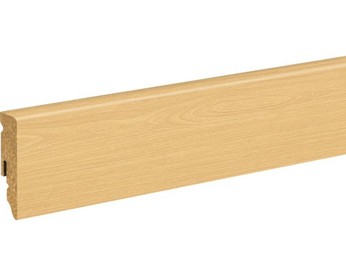 SKANDOR Sockelleiste Ahorn FOAH036 FU62L 15 x 58 x 2400 mm Sockelleiste aus Holz