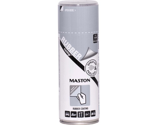 Sprühfolie Maston RUBBER comp. silber metallic 400ml Maston Rubbercomp Gummibeschichtungsspraydose
