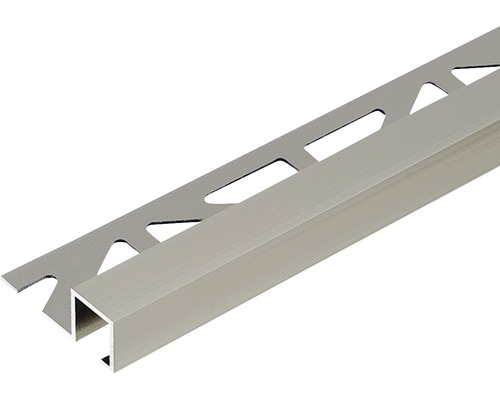 Quadrat-Abschlussprofil Dural Squareline 10 mm Länge 250 cm Aluminium Titan Quadrat-Abschlussprofil Dural Squareline 10 mm Länge 250 cm Aluminium Titan