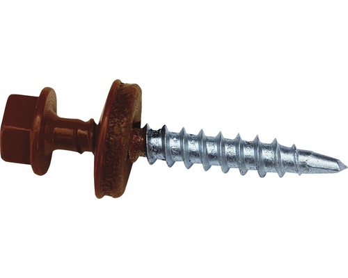 Einzelne Bohrschraube mit Dichtscheibe