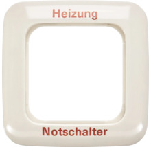 Rahmen mit Aufschrift Heizung und Notschalter