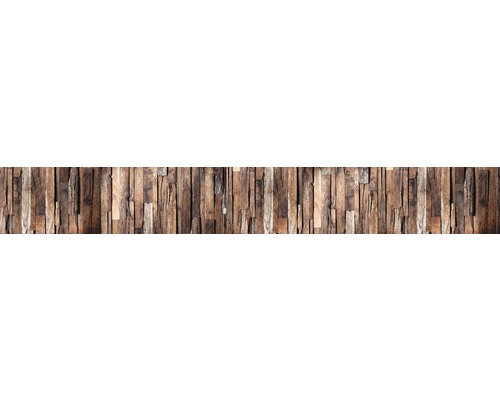 Küchenrückwand mySpotti Splash Rustical Wood Holzoptik 4500 x 600 mm SP-F3-1246