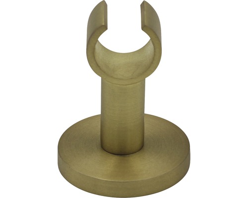 Messingfarbener Duschstangenhalter zur Wandmontage