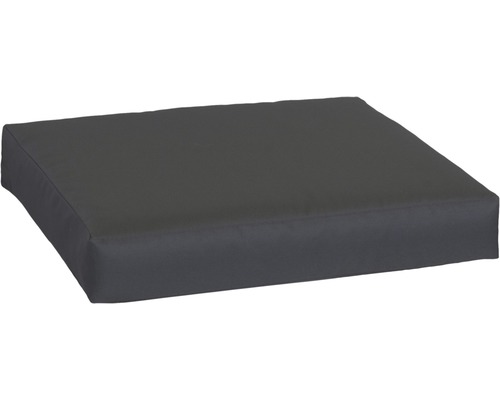 Palettenkissen für Sitzfläche Premium 60 x 80 cm Polyester anthrazit Graues Sitzkissen