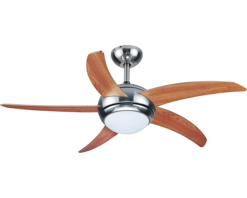 Deckenventilator Madeira Matinal 55 W - ohne Leuchtmittel 49,8 dB(A) mit Fernbedienung Ø 112 cm Timerfunktion edelstahl Sommer + Winterbetrieb