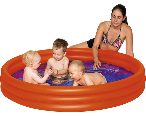 Planschbecken Happy People 3-Ring-Pool Ø 157x28 cm orange