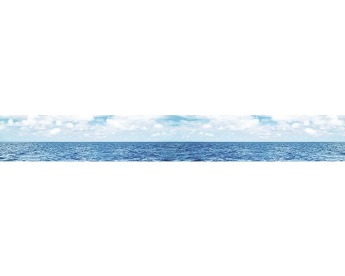 Küchenrückwand mySPOTTI Splash Horizon 450 x 60 cm Meereslandschaft mit Wasser und Himmel