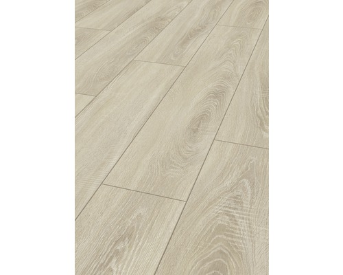 Helle Laminatbodenoberfläche mit Holzstruktur