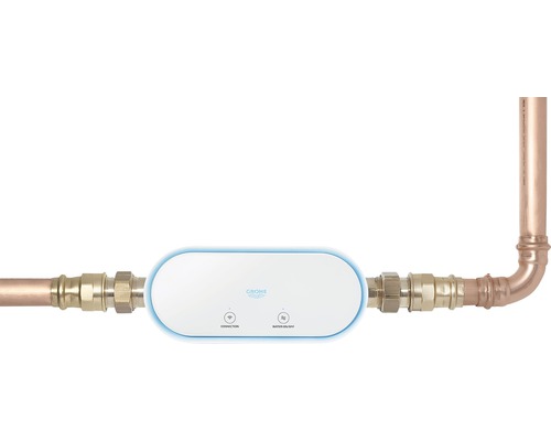 Grohe Sense Guard Wasserkontrollsystem an Wasserleitungen montiert