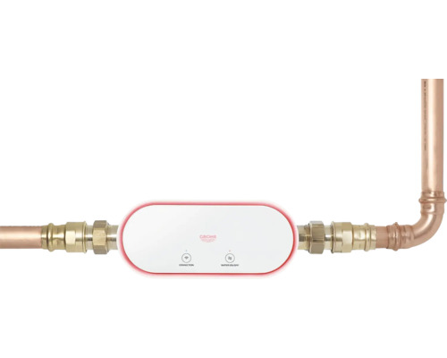 Grohe Sense Guard Wasserkontrollsystem an Kupferrohren