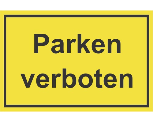 Schild "Parken verboten" 300x200 mm