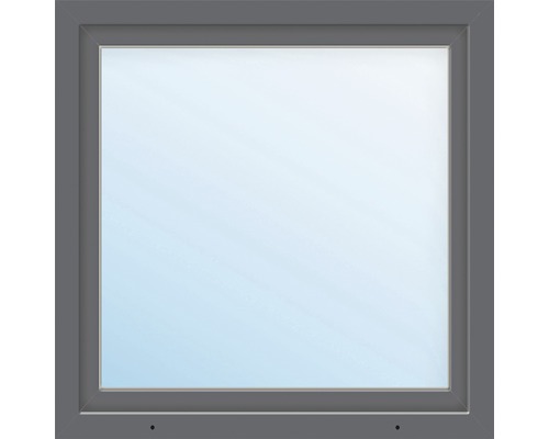 Kunststofffenster 1-flg. ARON Basic weiß/anthrazit 1000x1000 mm DIN Links