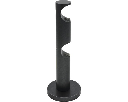 Doppelter Gardinenstangenhalter zur Wandmontage