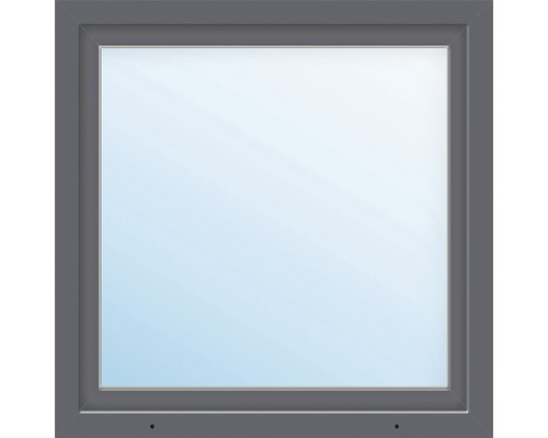 Kunststofffenster 1-flg. ARON Basic weiß/anthrazit 1000x1000 mm DIN Rechts