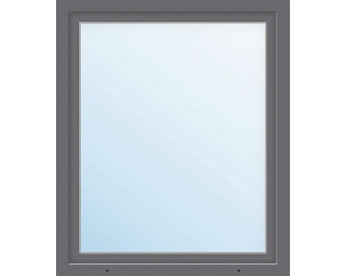 Kunststofffenster 1-flg. ARON Basic weiß/anthrazit 1100x1250 mm DIN Rechts