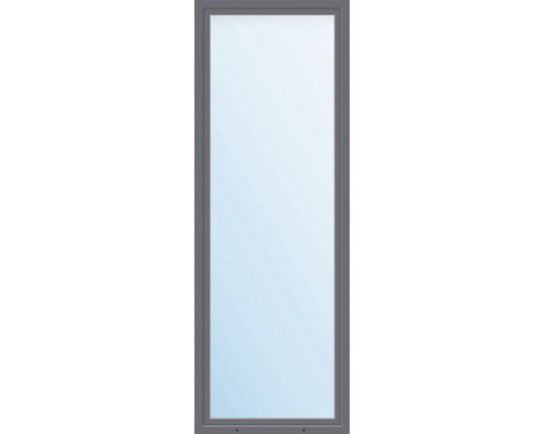 Kunststofffenster 1-flg. ARON Basic weiß/anthrazit 600x1600 mm DIN Links