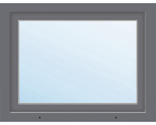 Kunststofffenster 1-flg. ARON Basic weiß/anthrazit 1150x1000 mm DIN Links