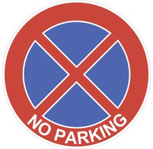 Aufkleber "No Parking" Ø200 mm-thumb-0