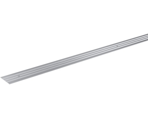 SKANDOR Übergangsprofil silber eloxiert gelocht 2x29,5x2700 mm Aluminium Übergangsprofil mit Schrauben