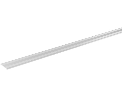 SKANDOR Übergangsprofil silber eloxiert selbstklebend 2x28x2700 mm Kunststoff Kabelführungsprofil