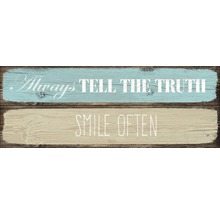 Glasbild Tell The Truth II 30x80 cm GLA1018