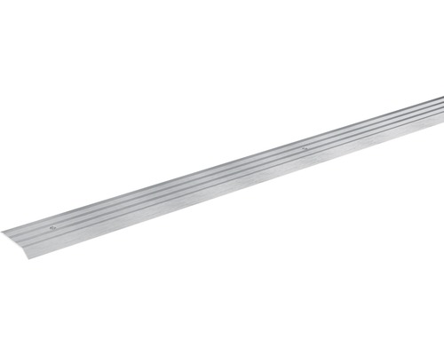 SKANDOR Anpassungsprofil silber eloxiert gelocht 5x29x900 mm Aluminium Treppenkantenprofil